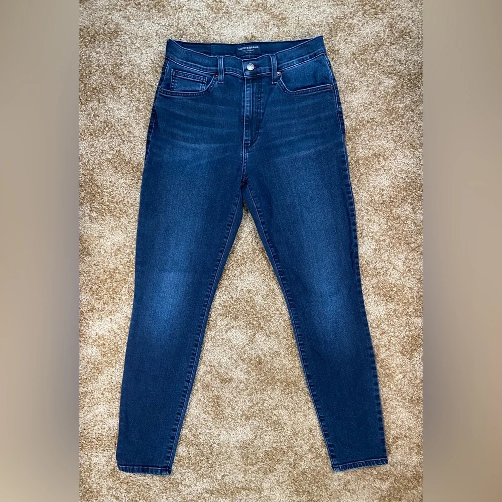 Lucky Brand High Rise Bridgette Skinny Jeans Dark‎ Wash Size 10/30